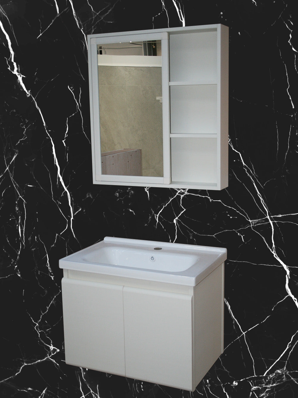 Atlas Vanity & Mirror Set