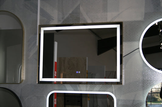 Iris 1000x700 LED Mirror Brushed Brass