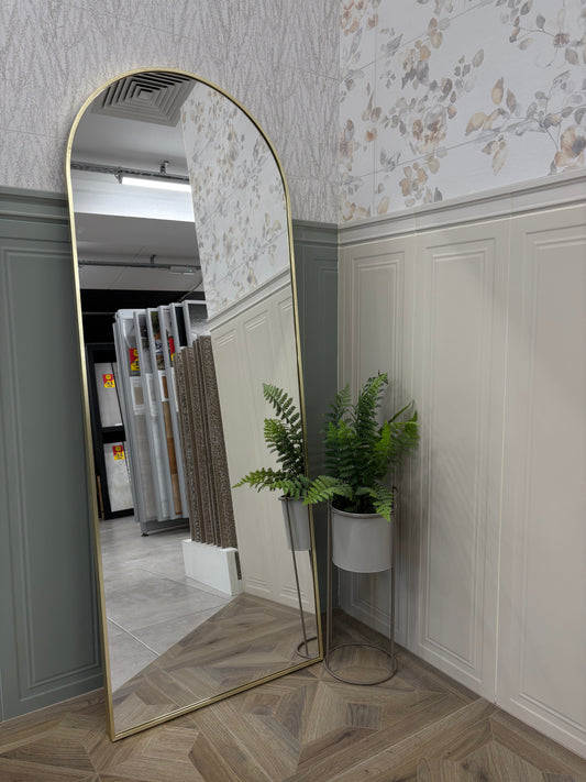 LOLA Brushed Brass 600x1600 Mirror
