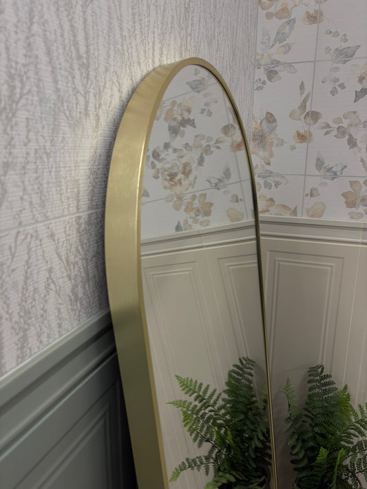 LOLA Brushed Brass 600x1600 Mirror