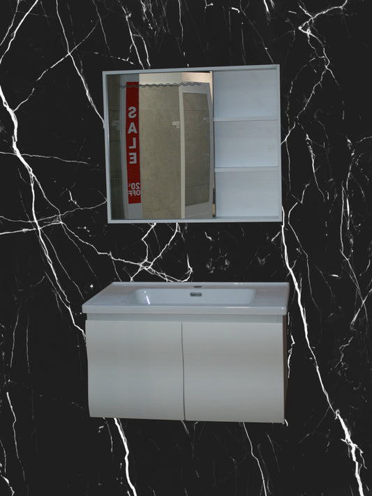 Lama 80 Vanity & Mirror Set